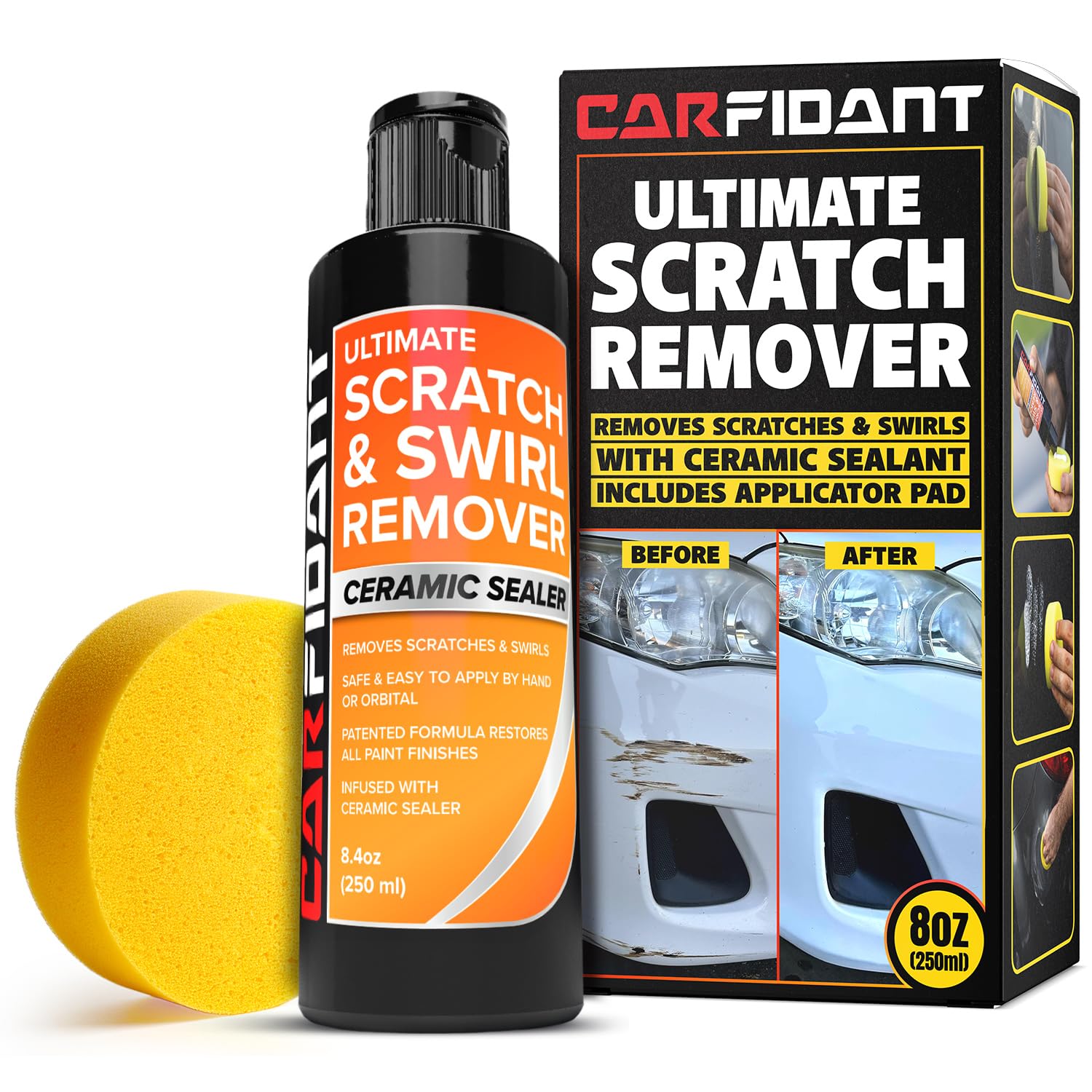 Scratch Repair & Swirl Remover Kit with Buffer Pad 8.4 fl oz