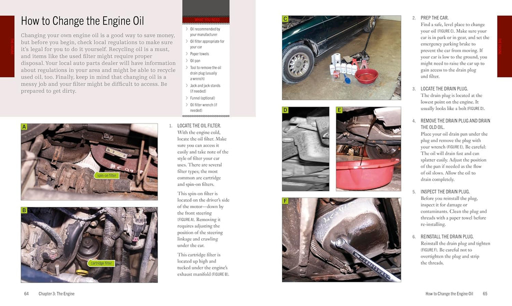 Auto Repair & Maintenance for Beginners Guide Book 288 Pages