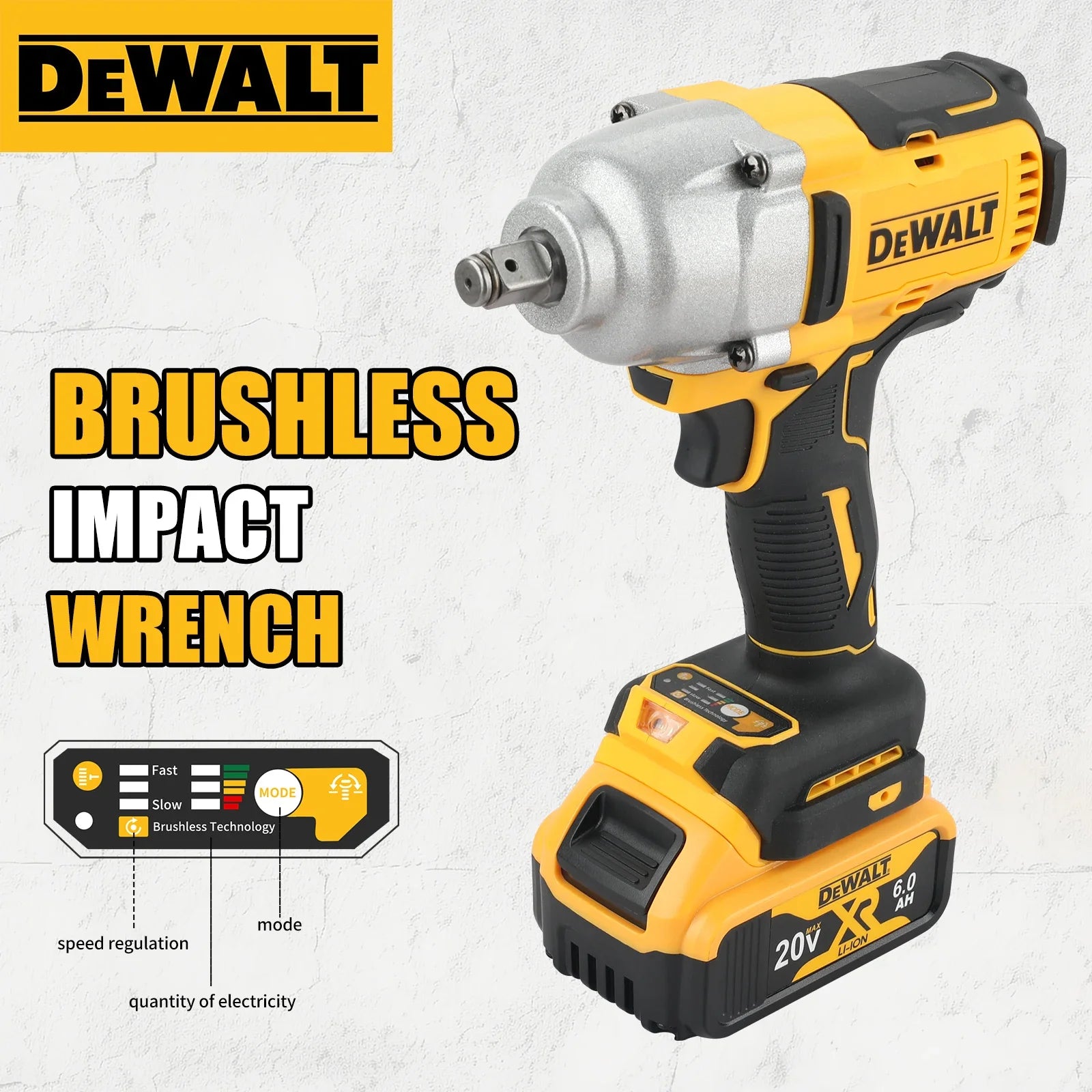 Llave de impacto sin escobillas DEWALT de 20 V