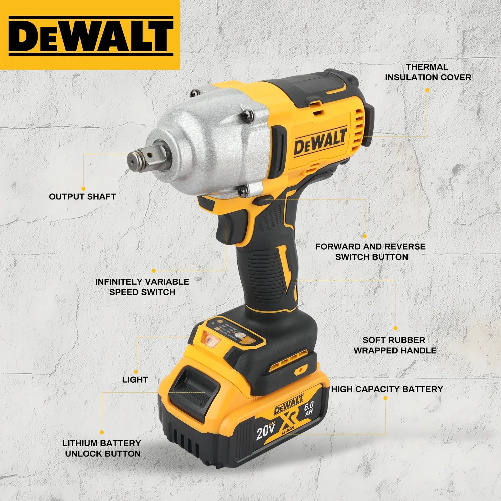 DeWALT 20V Brushless Impact Wrench