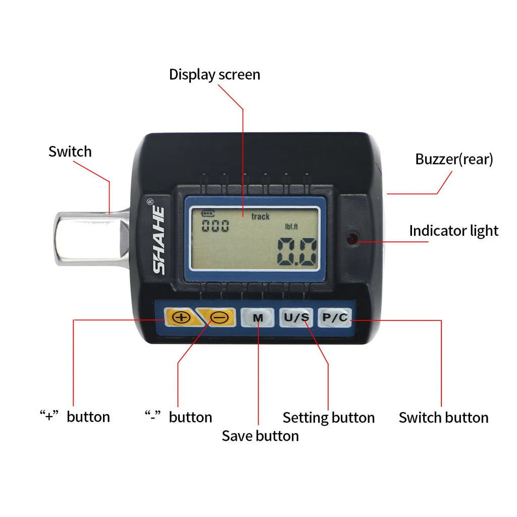 Llave dinamométrica digital Shahe